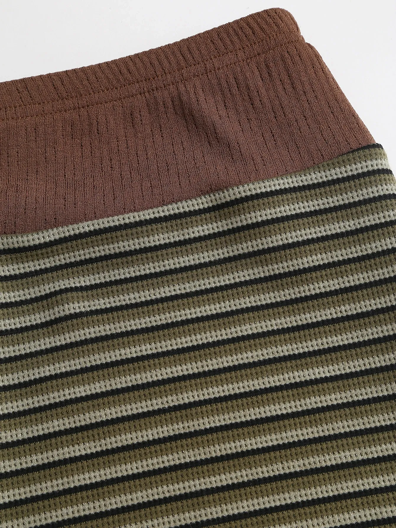 Conjunto Tejido de Rayas Verde 2 Piezas — vista 322