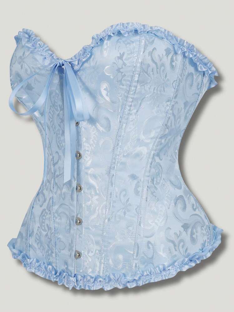 Top Corsé Azul Bebé con Volantes — vista adicional 1