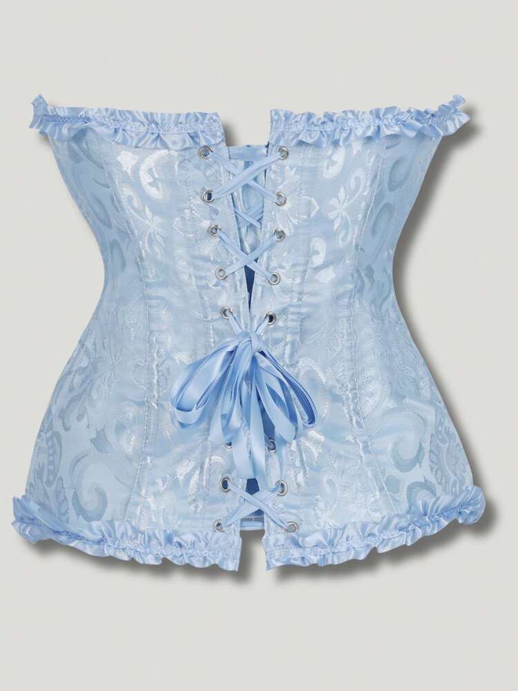 Top Corsé Azul Bebé con Volantes — vista adicional 2