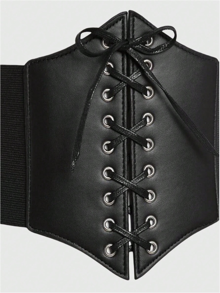 Cinturón Corsé Negro Gótico — vista adicional 1