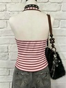 Top Halter Rosa de Rayas — vista adicional 1