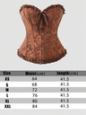 Corset Moldeador de Cintura Café con Cordones - vista adicional 2