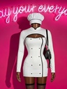 Vestido Mini Blanco de Mucama — vista adicional 1