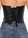 Top Corset Negro con Espalda Cruzada — gallery 1