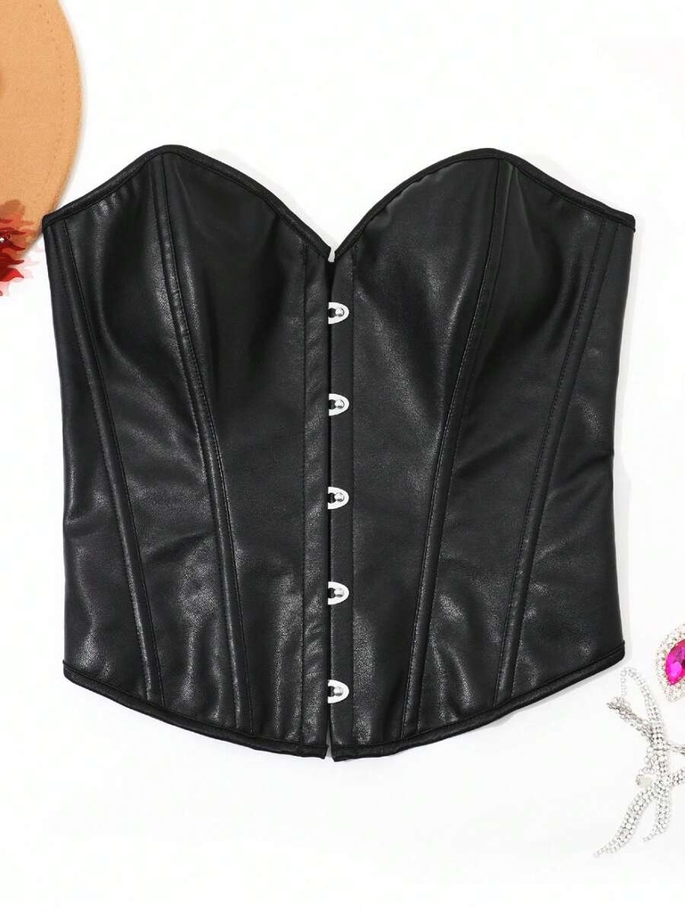 Top Corset Negro con Espalda Cruzada — gallery 2