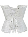 Top Corset Blanco Estilo Palacio — vista posterior