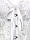 Top Corset Blanco Estilo Palacio — detalle frontal