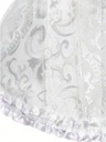 Top Corset Blanco Estilo Palacio — detalle de jacquard