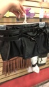 Mini Short Negro de PU con Doble Cinturón — vista en tienda