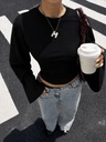 Blusa Negra de Manga Murciélago — vista 2
