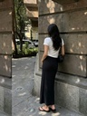 Falda Larga Negra Recta — vista 2