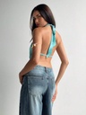 Top Multicolor Halter Cruzado — vista 2