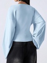 Blusa Azul Cielo de Manga Campana — vista 1