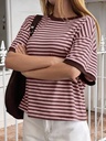 Camiseta Rosa a Rayas — vista 1