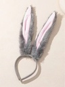 Diadema Gris de Orejas de Conejo — vista 1