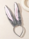 Diadema Gris de Orejas de Conejo — vista 2