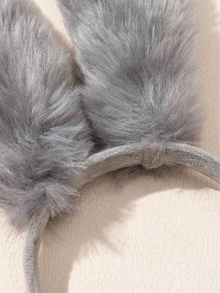Diadema Gris de Orejas de Conejo — vista 3