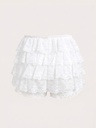 Falda Short Blanca con Volantes — vista 1