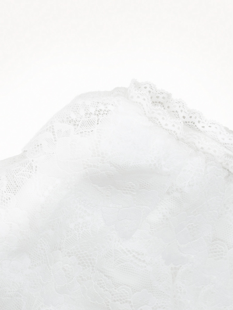 Falda Short Blanca con Volantes — vista 2