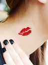 Tatuajes Temporales de Labios Rojos — vista 1