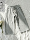 Pantalón Deportivo Gris Claro de Pierna Ancha — vista 3