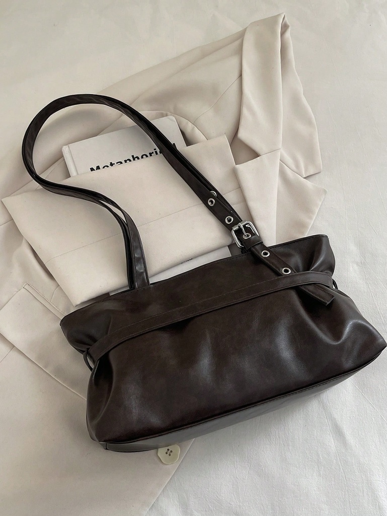 Bolso Tote Café con Hebilla — vista adicional 1