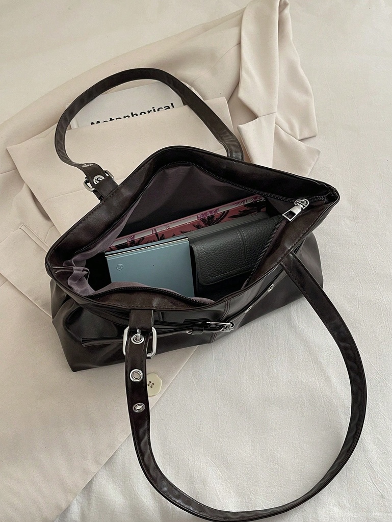 Bolso Tote Café con Hebilla — vista adicional 2