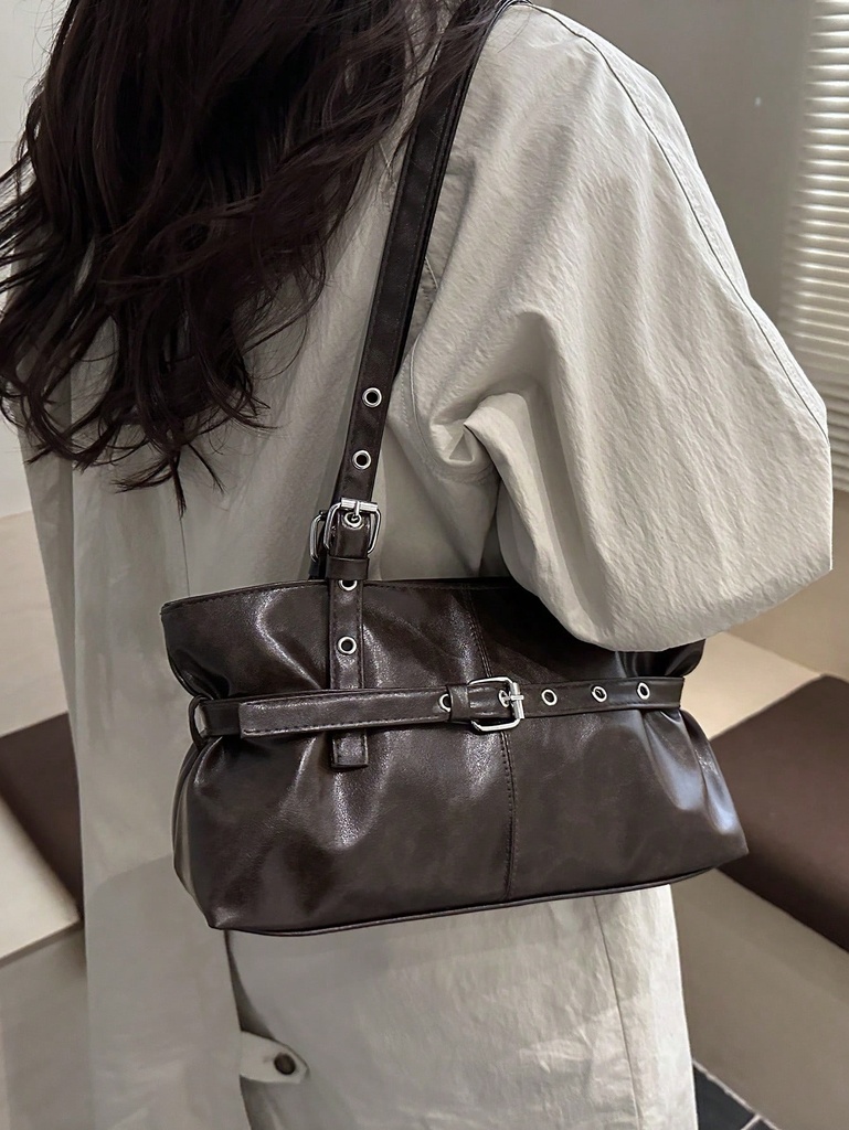 Bolso Tote Café con Hebilla — vista adicional 3