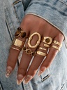 Set de 7 Anillos Ojo de Tigre — vista adicional 1
