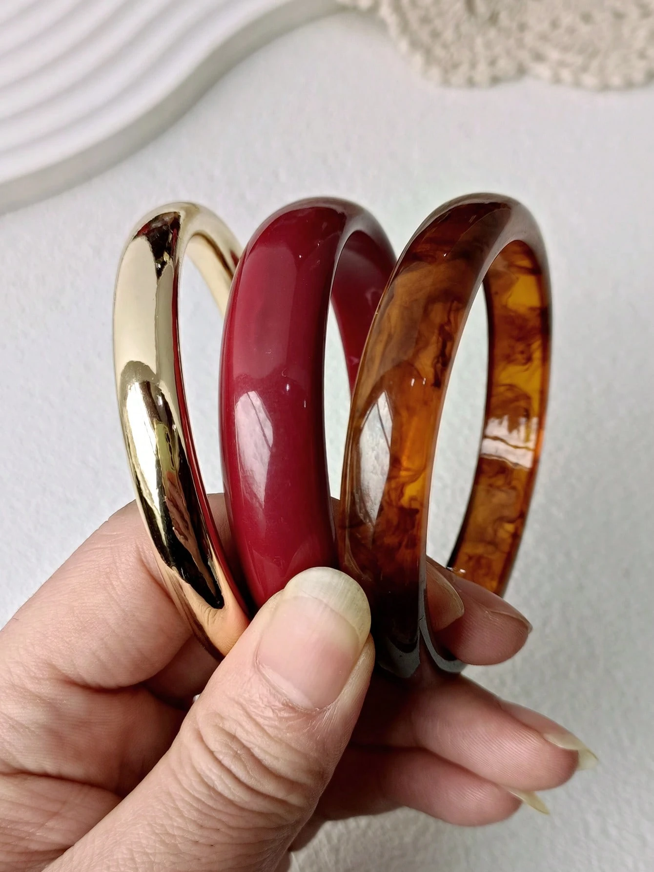 Set de 3 Pulseras Acrílicas Multicolor — vista adicional 2