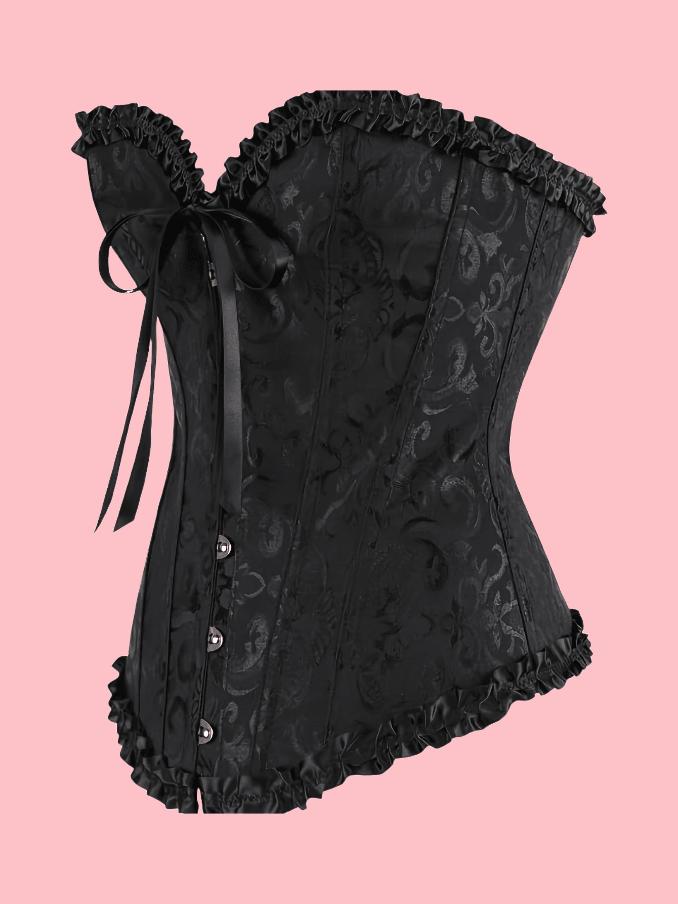 Corset Negro — Vista Lateral