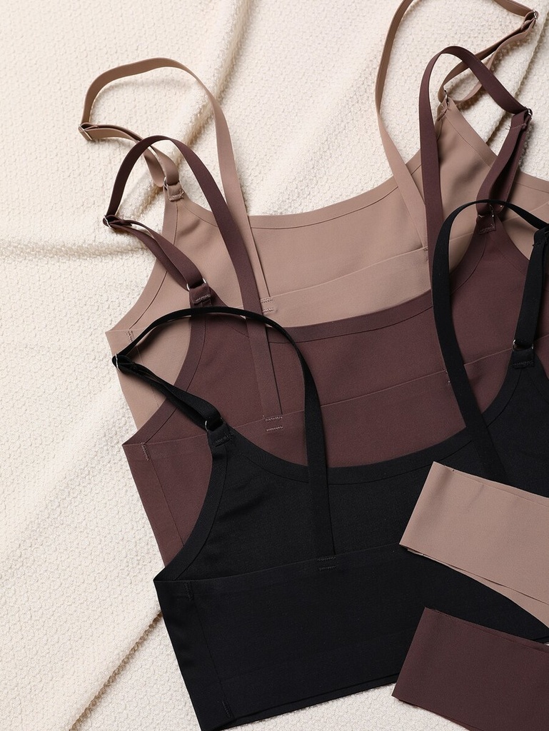 Conjunto de Brasier y Tanga Sin Costuras Negro — vista 2