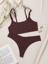 Conjunto de 2 Piezas de Brasier y Tanga Sin Costuras — vista 3