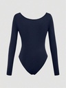 Bodysuit Azul Marino de Escote Corazón — vista 1