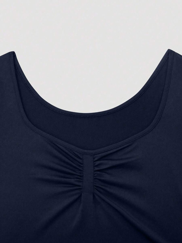 Bodysuit Azul Marino de Escote Corazón — vista 3
