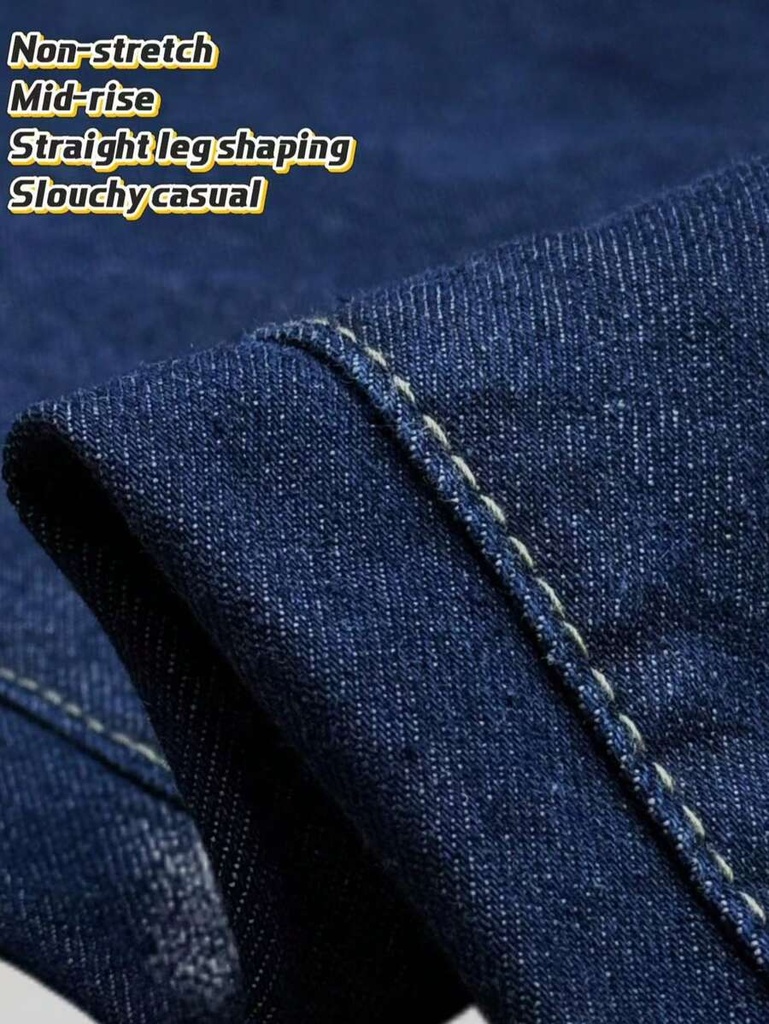 Jeans Azul Oscuro de Pierna Ancha — vista 7