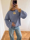 Blusa de Rayas Azul Marino y Celeste — vista 4