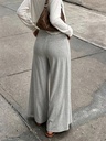 Pantalón Ancho Gris Claro — vista 4