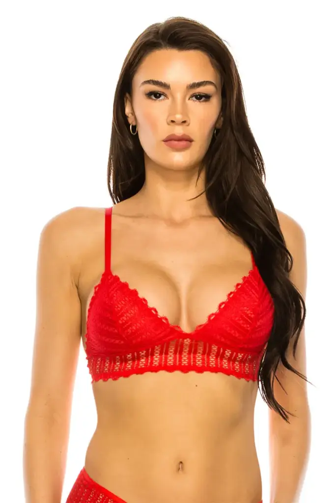 Bralette Triangular Encaje