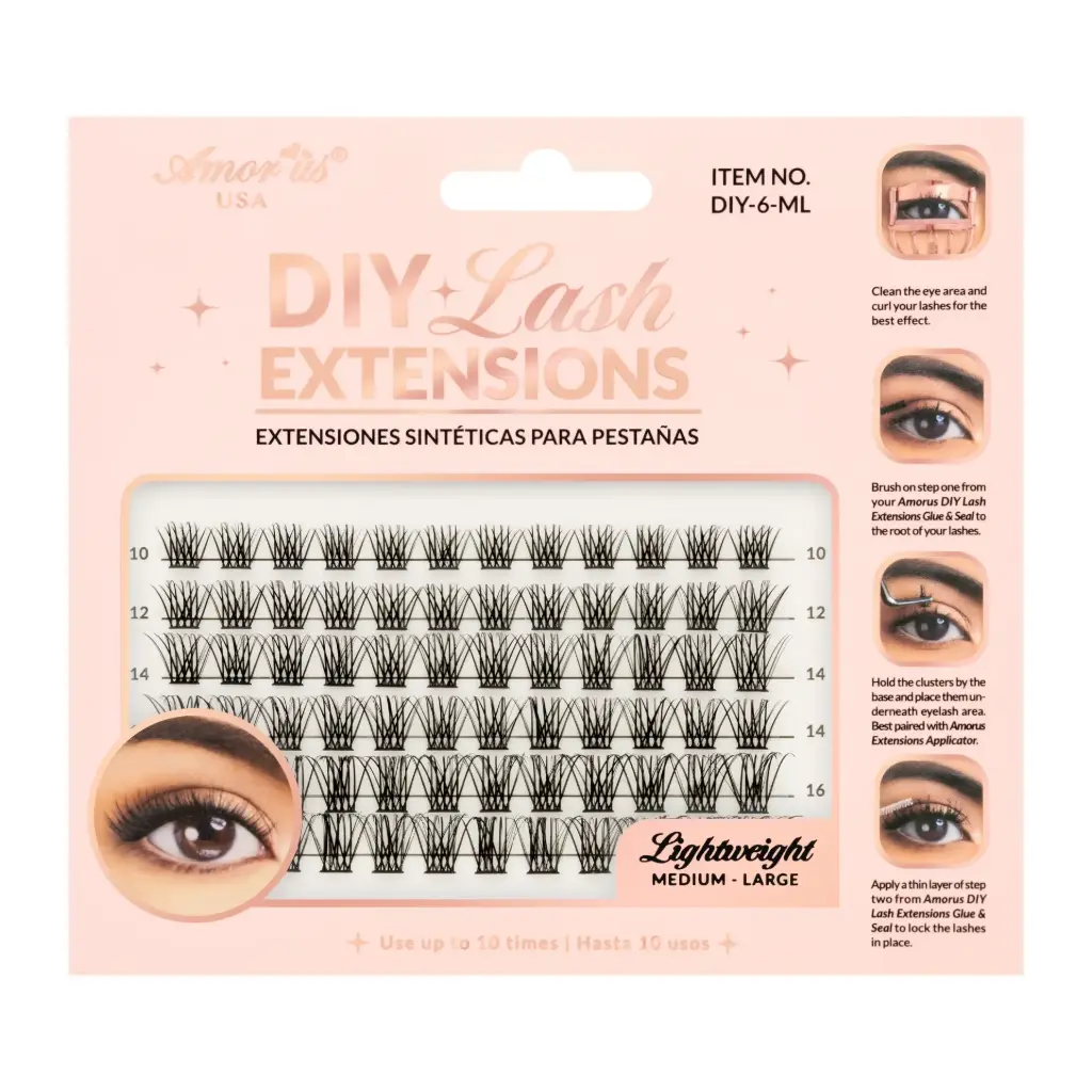 DIY Medium-Large Extensiones Pestañas 
