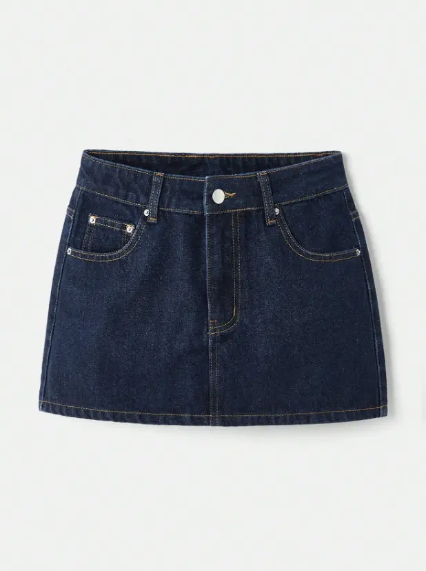 Falda Demin Dark Wash 