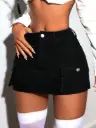 Falda Negra Cargo Petite 