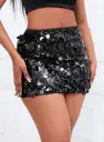Falda Negro de Lentejuela 