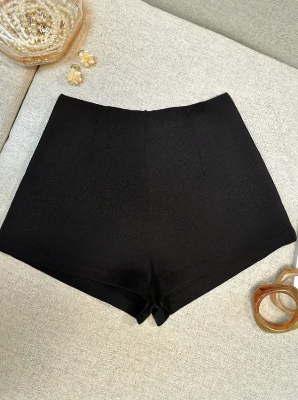 Short Negro Tiro Alto 