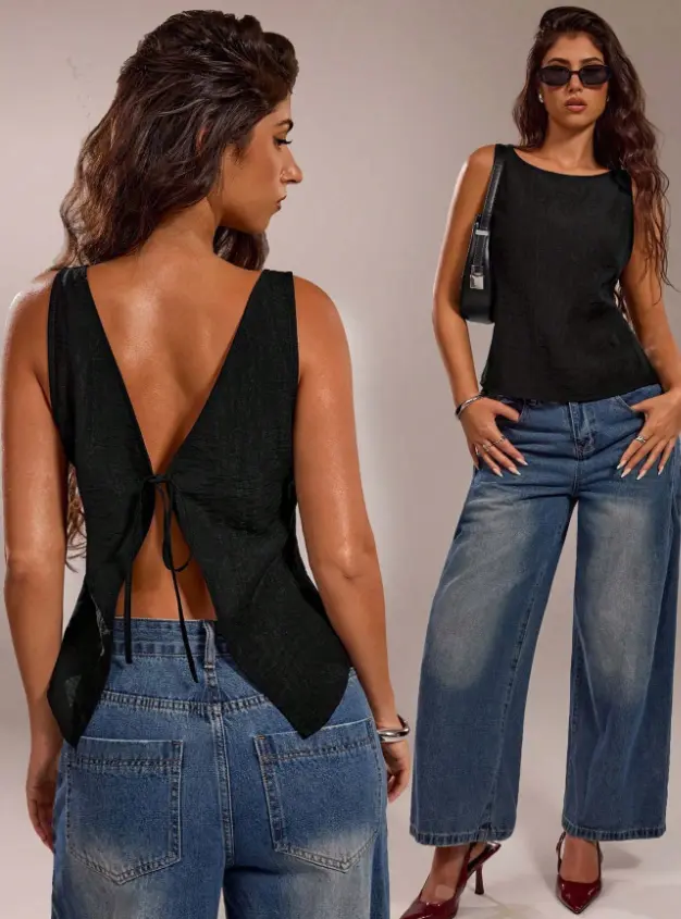 Blusa Negra Espalda AB 