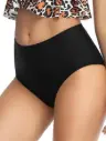 Calzon Bikini Negro Corte Alto 