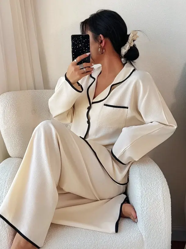 Set 2PCS Pijama Pantalon