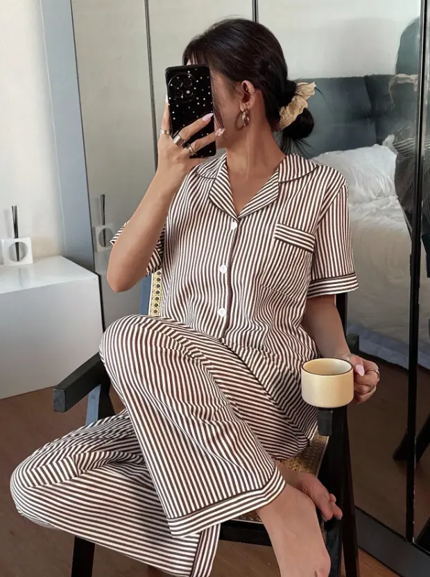 Set 2PCS Pijama Pantalon