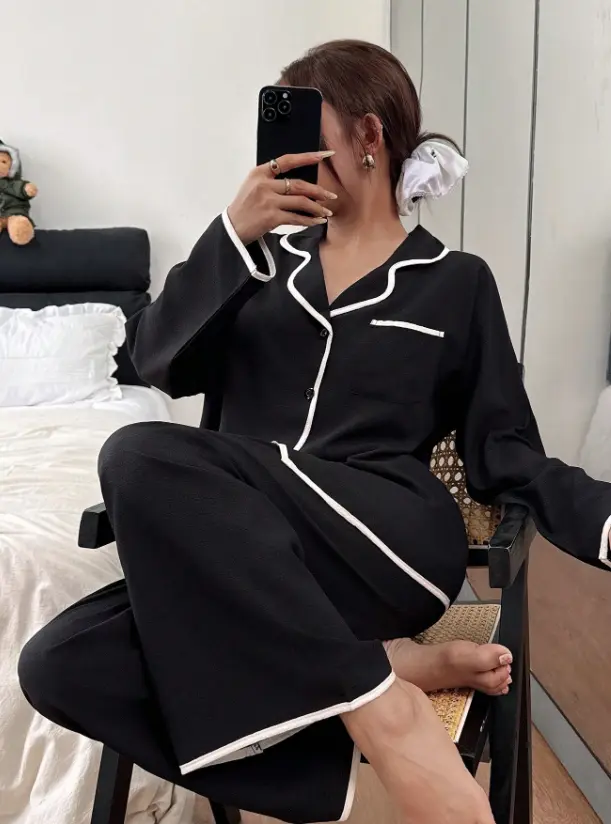 Set 2PCS Pijama Pantalon 