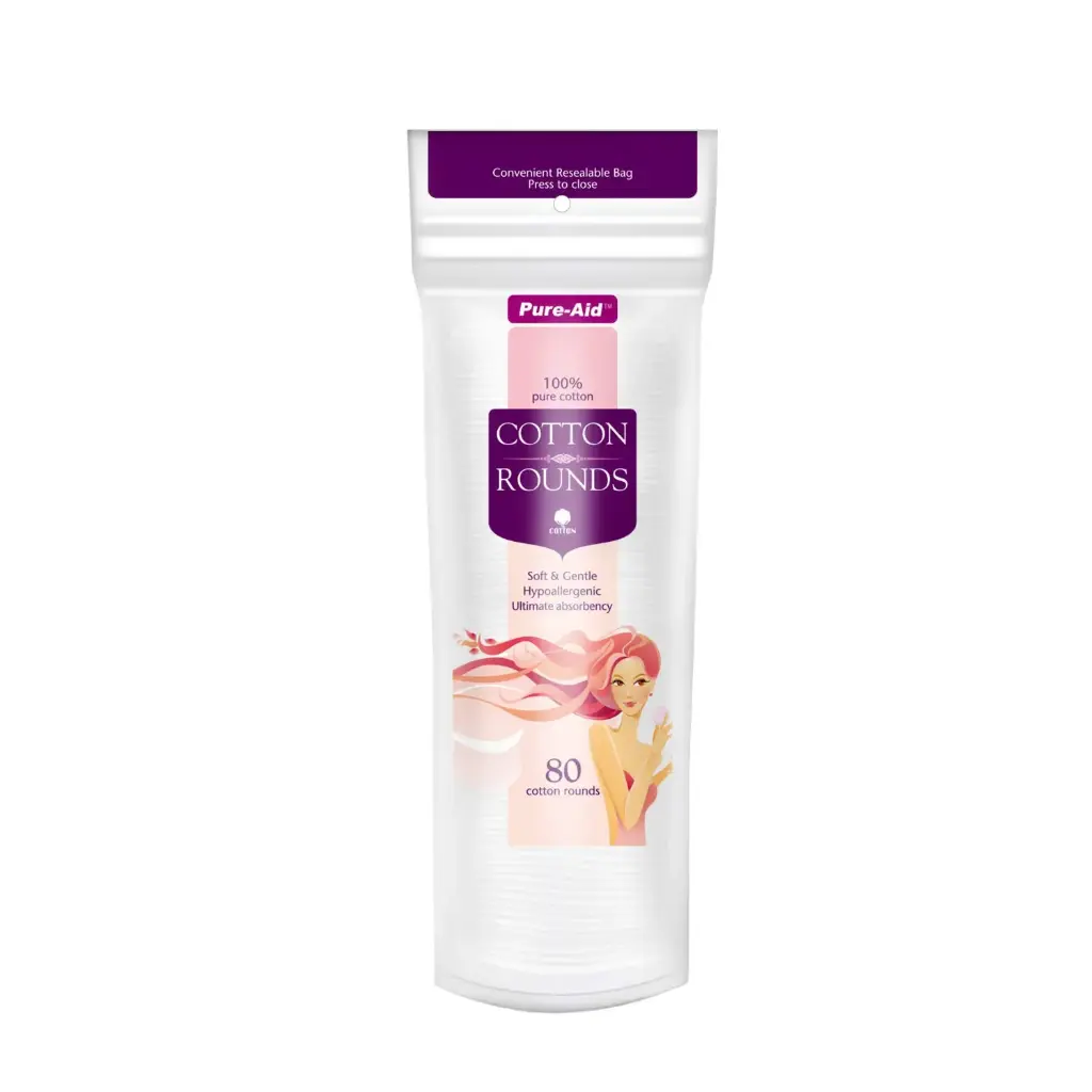 Algodon Desmaquillante PURE AID 